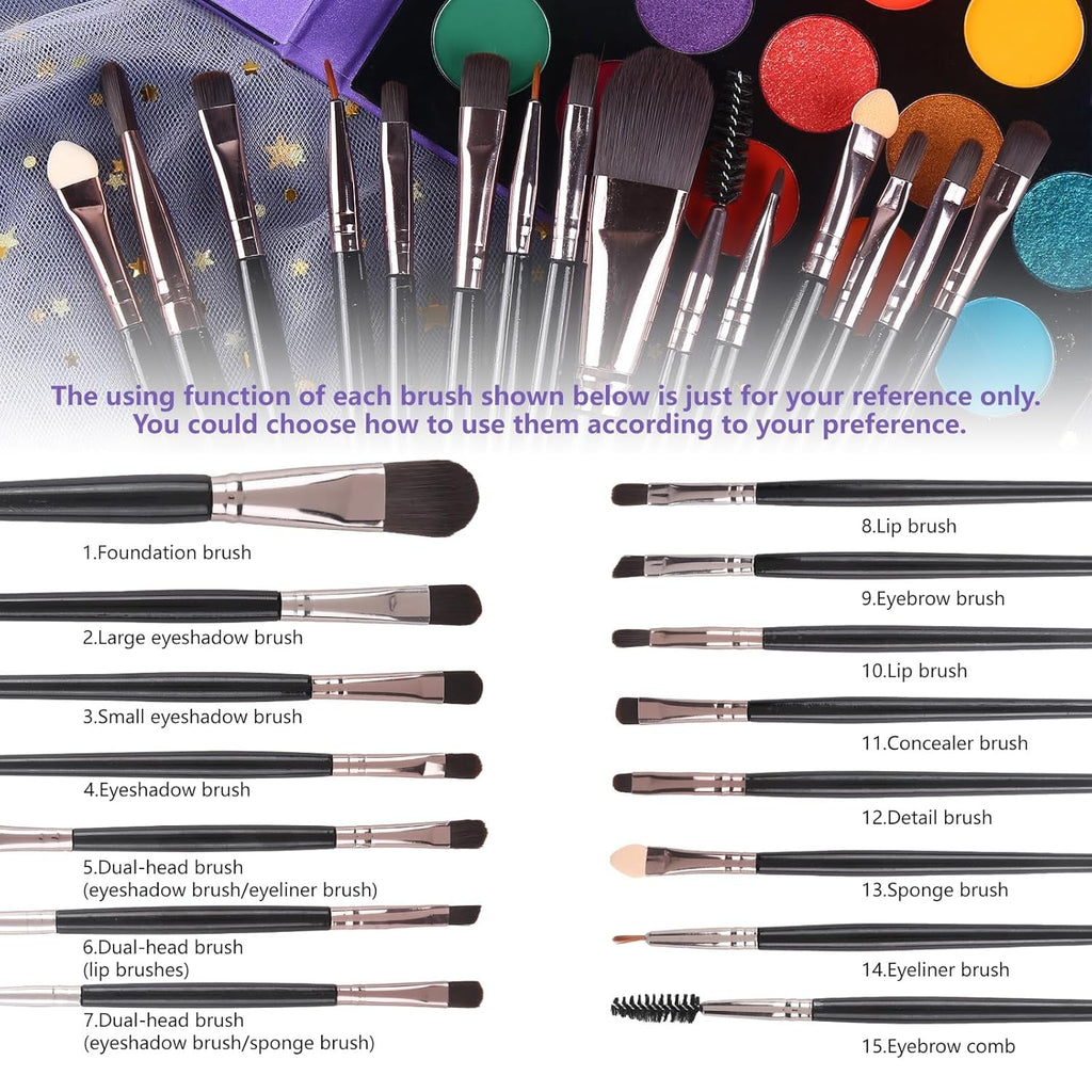 UCANBE 86-Shade Eyeshadow Palette & Brush Set