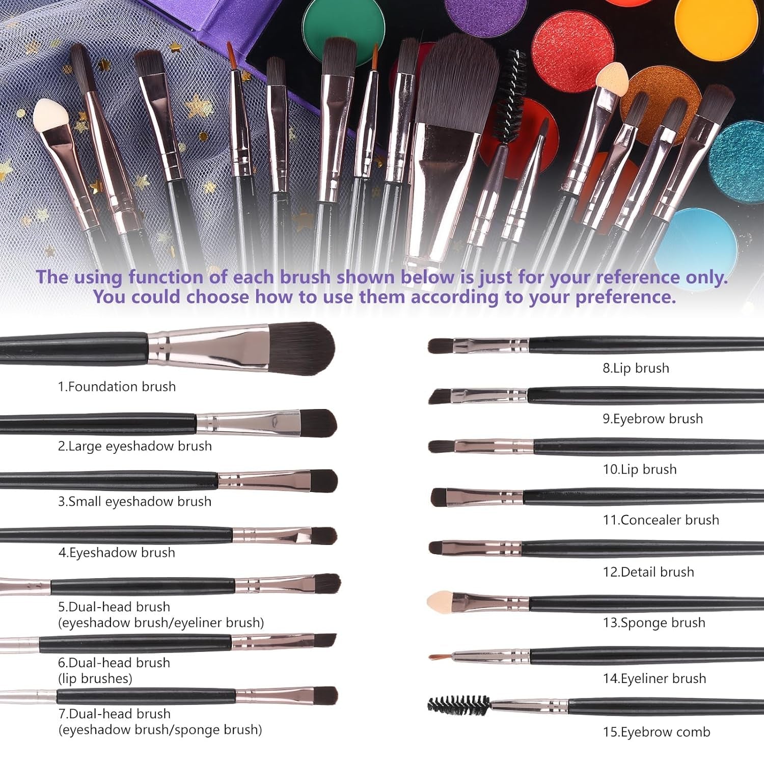 UCANBE 86-Shade Eyeshadow Palette & Brush Set