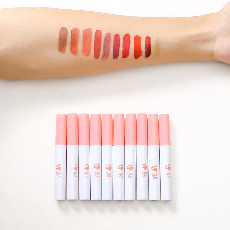 10 PCS Matte Velvet Liquid Lipstick Set