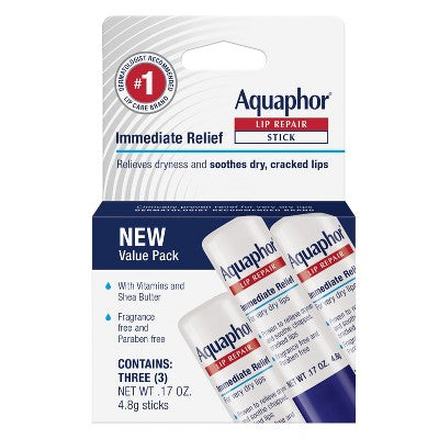 Aquaphor Lip Repair Stick 3-Pack