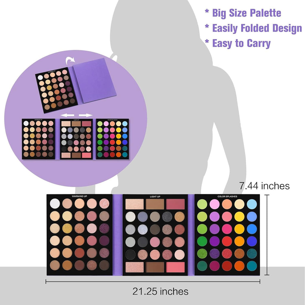 UCANBE 86-Shade Eyeshadow Palette & Brush Set