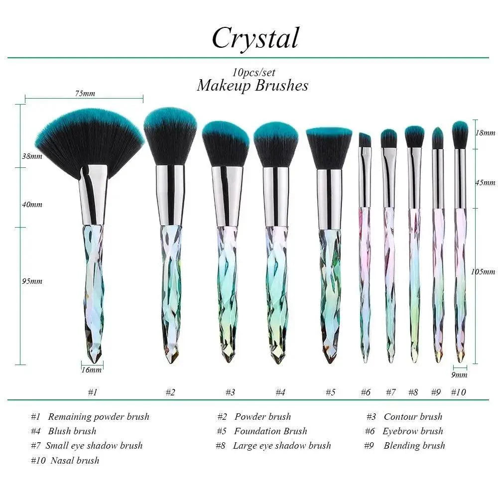 Luxury Cosmic Color Makeup Brushes
