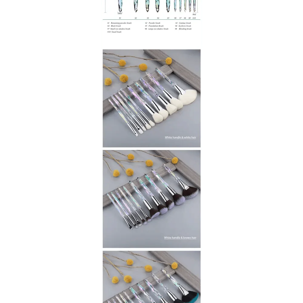 Luxury Cosmic Color Makeup Brushes