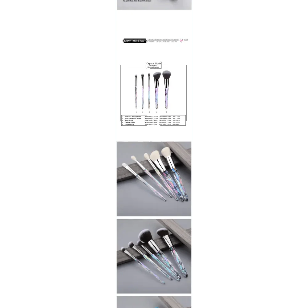 Luxury Cosmic Color Makeup Brushes